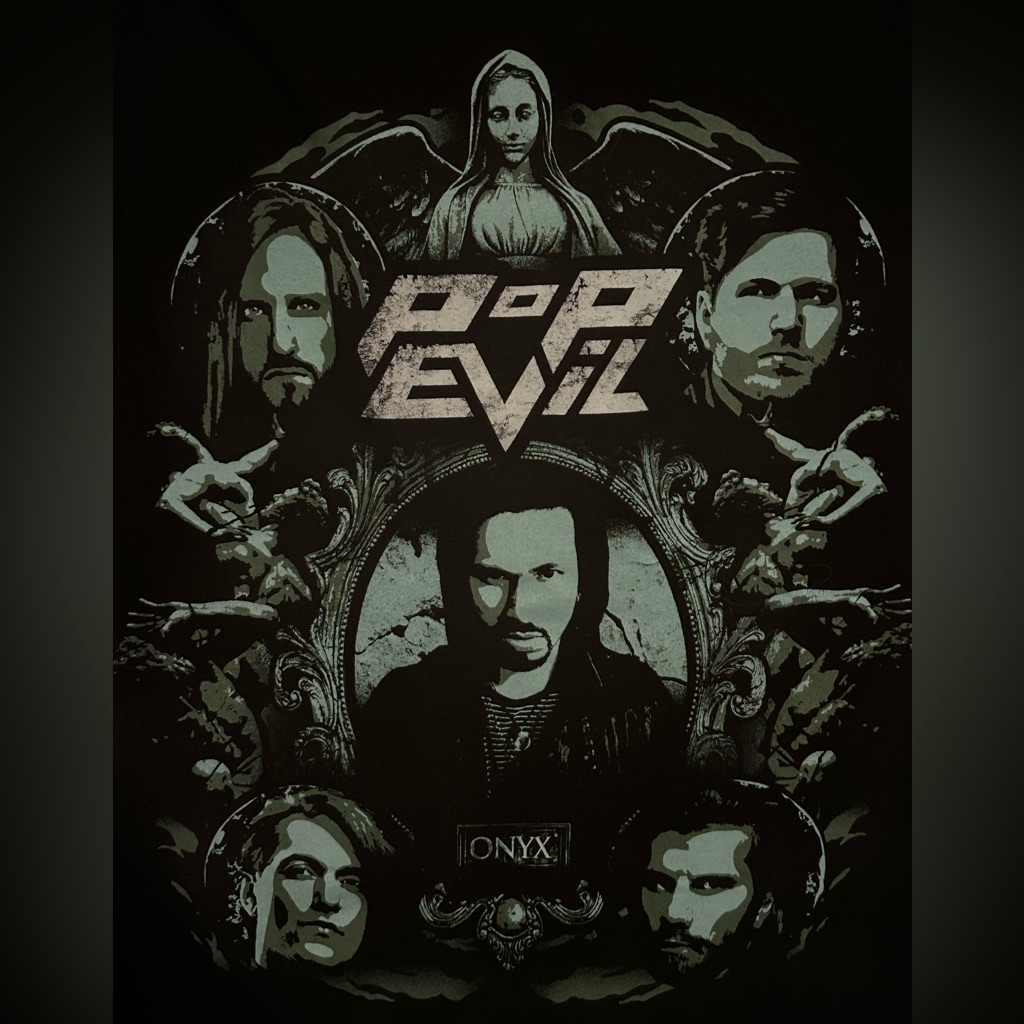 Onyx Pop Evil Black Graphic 2014 Tour Tee